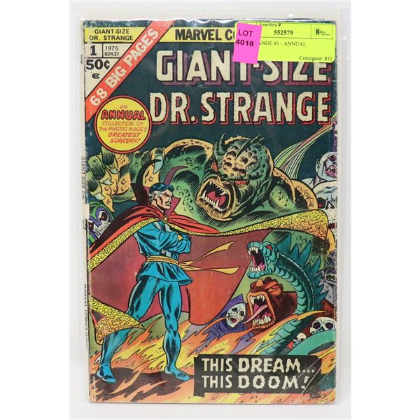 DR. STRANGE #1 - ANNUAL