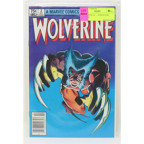 WOLVERINE #2 --- NEWSSTAND VARIANT