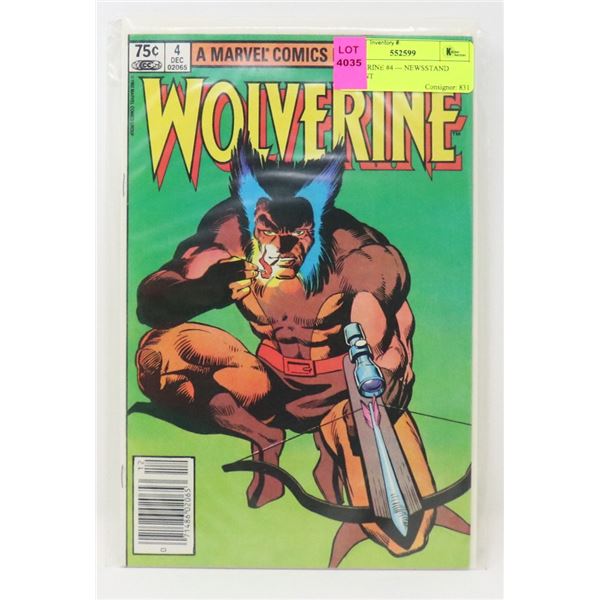 WOLVERINE #4 --- NEWSSTAND VARIANT
