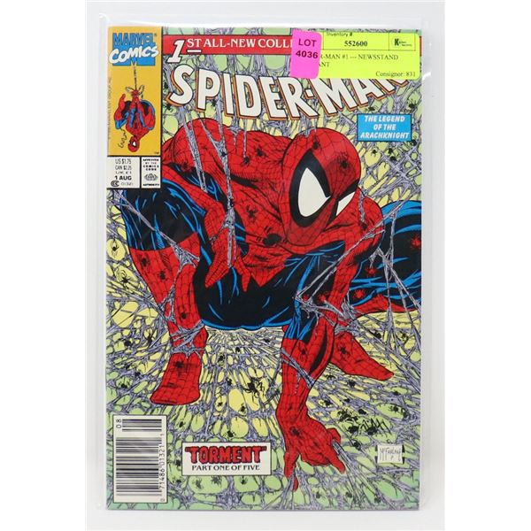 SPIDER-MAN #1 --- NEWSSTAND VARIANT