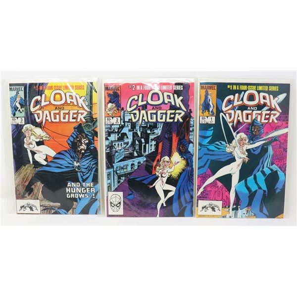CLOAK AND DAGGER #1 TO #3