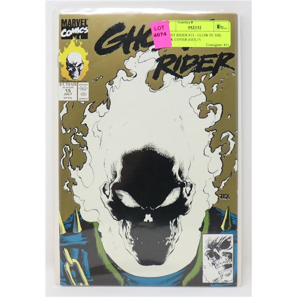 GHOST RIDER #15 - GLOW IN THE DARK COVER (GOLD)