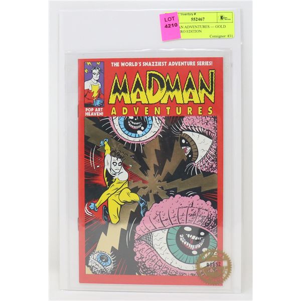 MADMAN ADVENTURES --- GOLD FOIL HERO EDITION