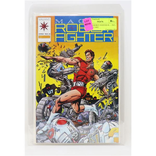 MAGNUS ROBOT FIGHTER #0 --- INCL TRADING CARD