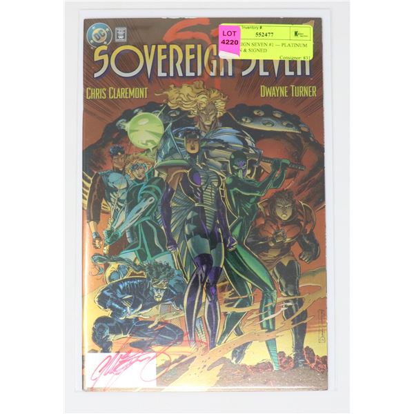 SOVEREIGN SEVEN #1 --- PLATINUM EDITION & SIGNED