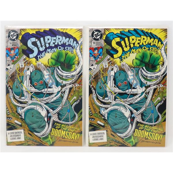 SUPERMAN: MAN OF STEEL #18 --- 1ST & 3RD PRINT