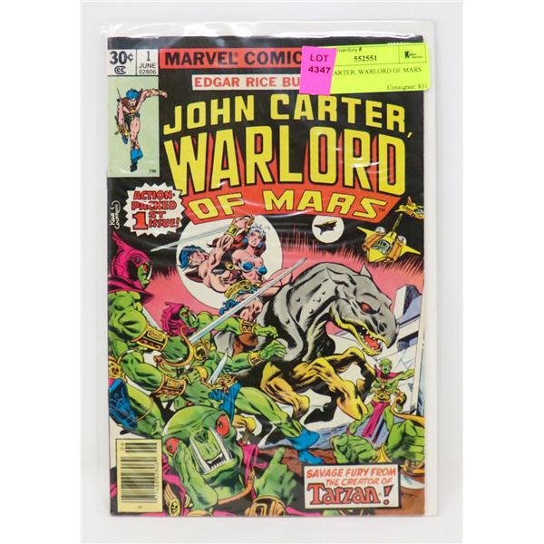 JOHN CARTER, WARLORD OF MARS
