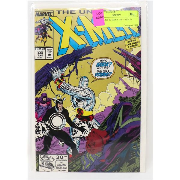 UNCANNY X-MEN #248 --- GOLD COVER