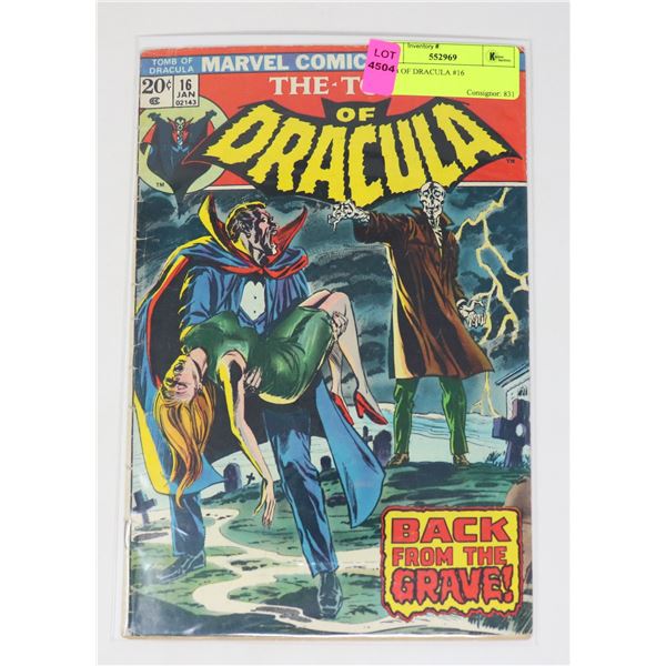 TOMB OF DRACULA #16