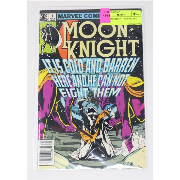 MOON KNIGHT #7 --- NEWSSTAND EDITION