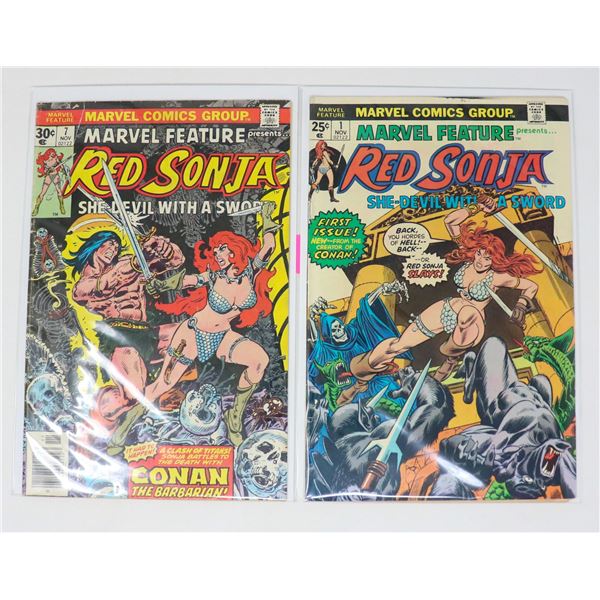 MARVEL FEATURE PRESENTS RED SONJA #1 AND #7