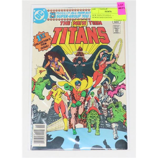 NEW TEEN TITANS #1 --- NEWSSTAND EDITION