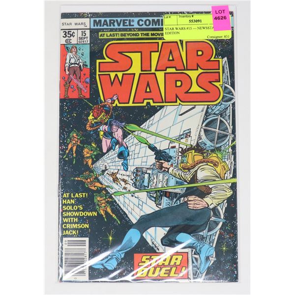 STAR WARS #15 --- NEWSSTAND EDITION