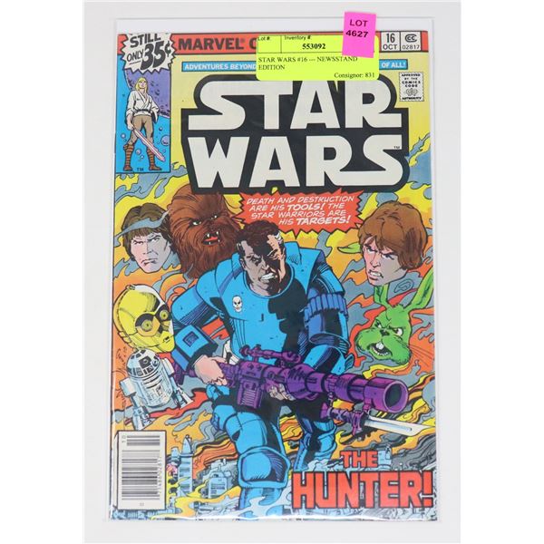 STAR WARS #16 --- NEWSSTAND EDITION