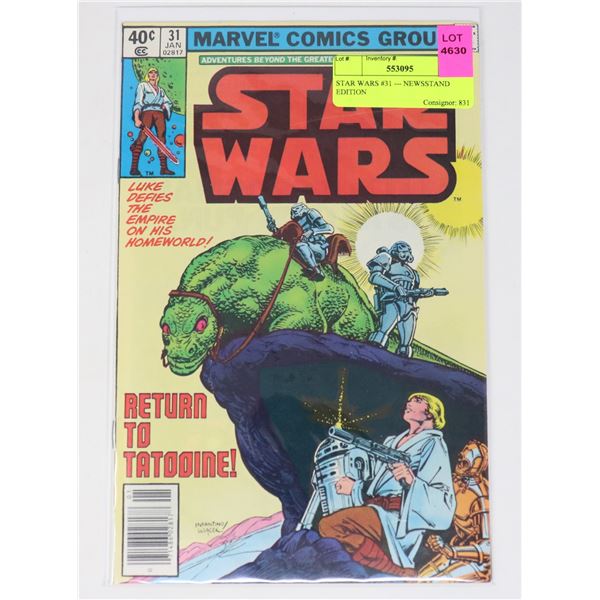 STAR WARS #31 --- NEWSSTAND EDITION