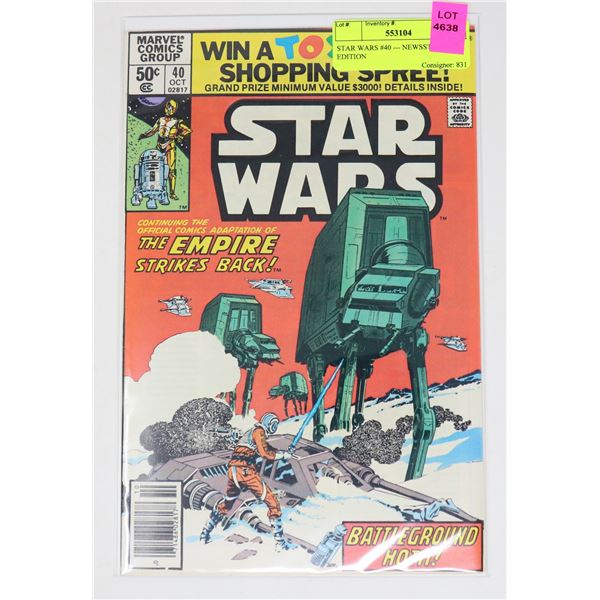 STAR WARS #40 --- NEWSSTAND EDITION