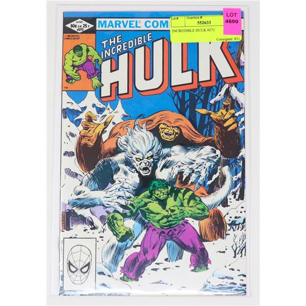 INCREDIBLE HULK #272