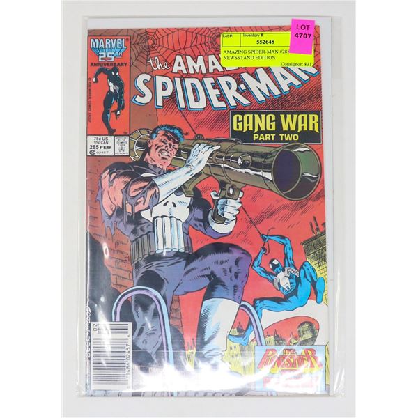 AMAZING SPIDER-MAN #285 --- NEWSSTAND EDITION