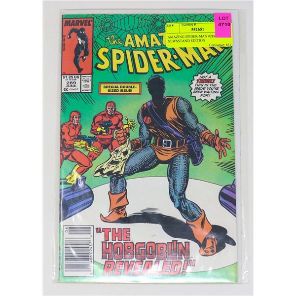 AMAZING SPIDER-MAN #289 --- NEWSSTAND EDITION