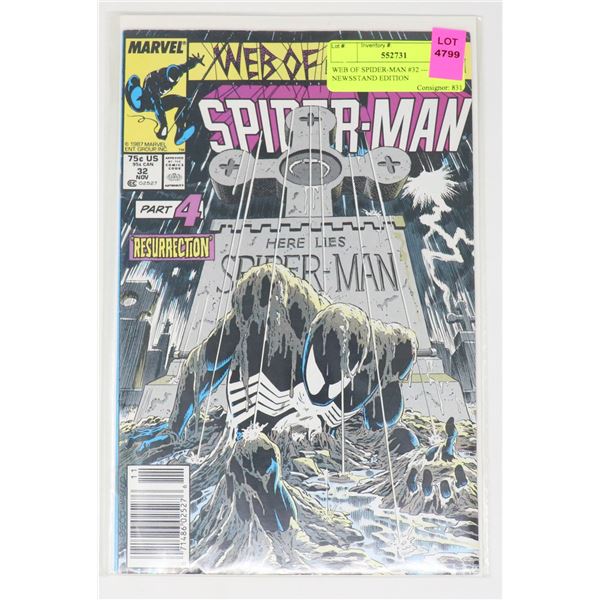 WEB OF SPIDER-MAN #32 --- NEWSSTAND EDITION