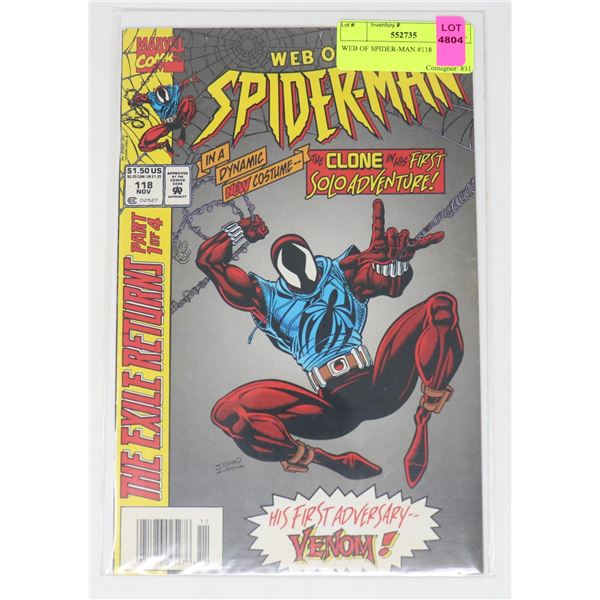WEB OF SPIDER-MAN #118