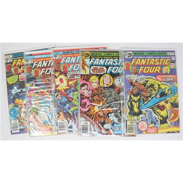 FANTASTIC FOUR COMICS --- 5 ISSUES