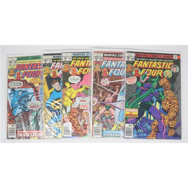 FANTASTIC FOUR COMICS --- 5 ISSUES