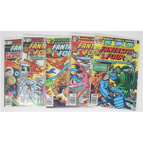 FANTASTIC FOUR COMICS --- 5 ISSUES