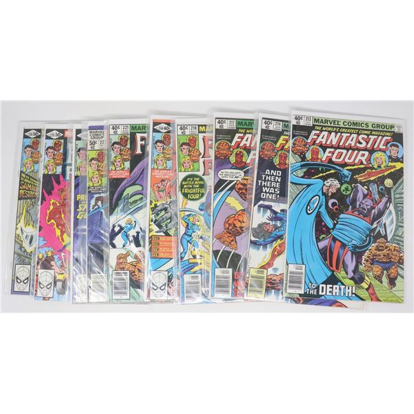 FANTASTIC FOUR COMICS --- 10 ISSUES