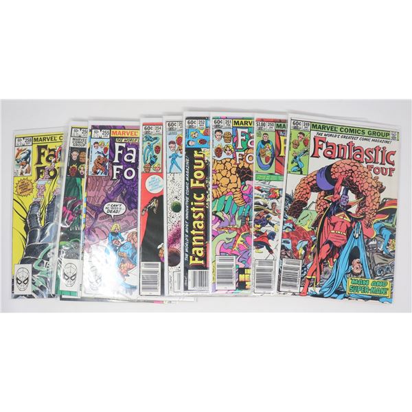 FANTASTIC FOUR COMICS --- 10 ISSUES - INCL VARIANT