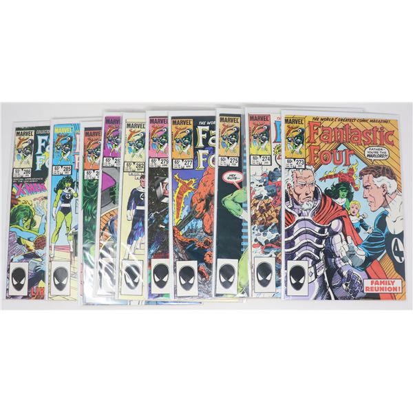 FANTASTIC FOUR COMICS --- 10 ISSUES