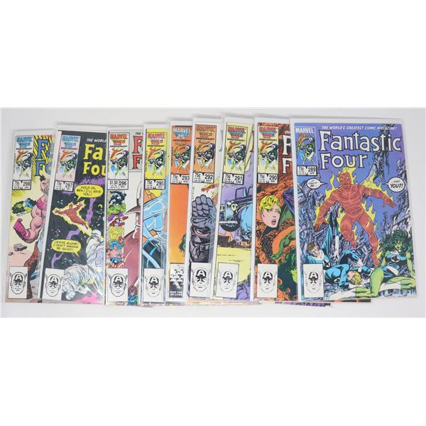FANTASTIC FOUR COMICS --- 10 ISSUES