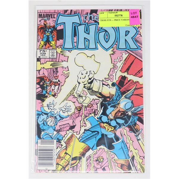 THOR #339 --- PRICE VARIANT