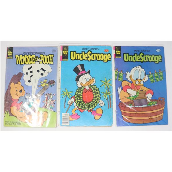 WHITMAN COMICS --- 3 DISNEY ISSUES