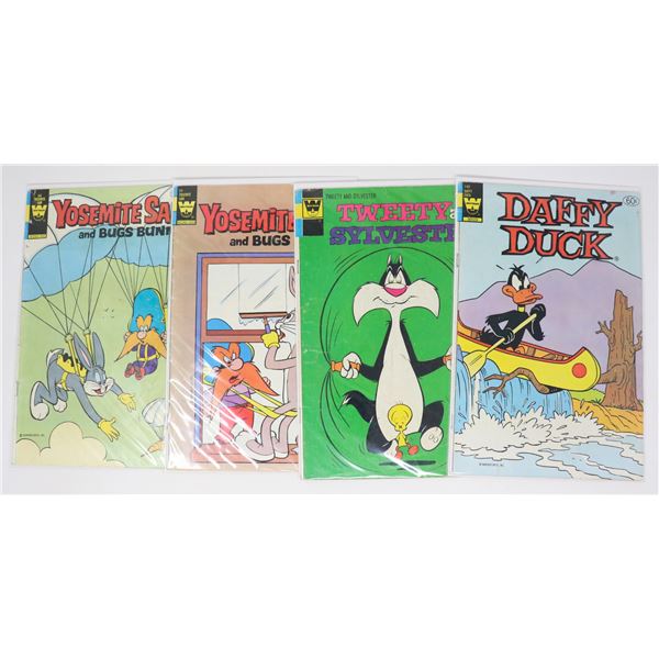 WHITMAN COMICS --- 4 WARNER BROS ISSUES