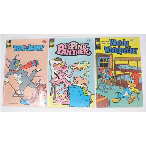 WHITMAN COMICS --- 3 CARTOON ISSUES