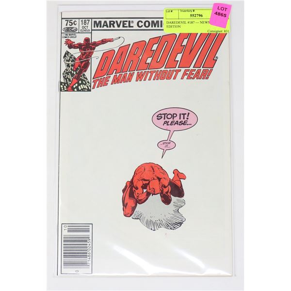 DAREDEVIL #187 --- NEWSSTAND EDITION