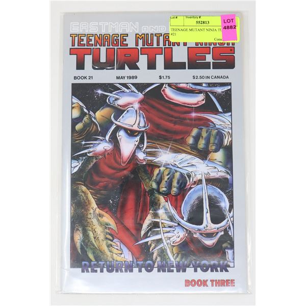 TEENAGE MUTANT NINJA TURTLES #21