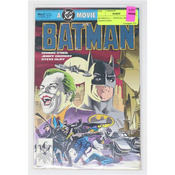 BATMAN #1 --- OFFICIAL MOVIE ADAPTATION