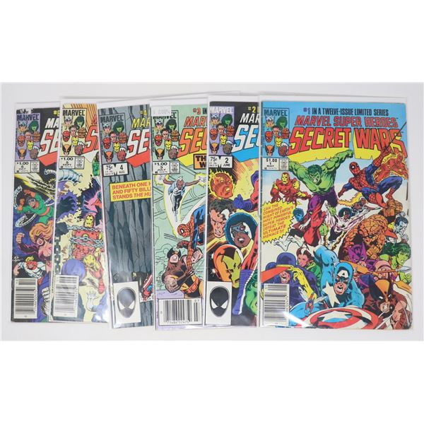 SECRET WARS COMICS --- 6 ISSUES INCL VARIANTS