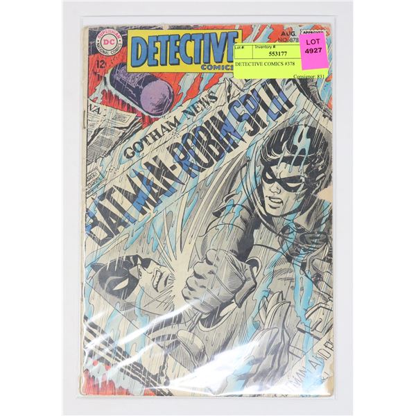 DETECTIVE COMICS #378