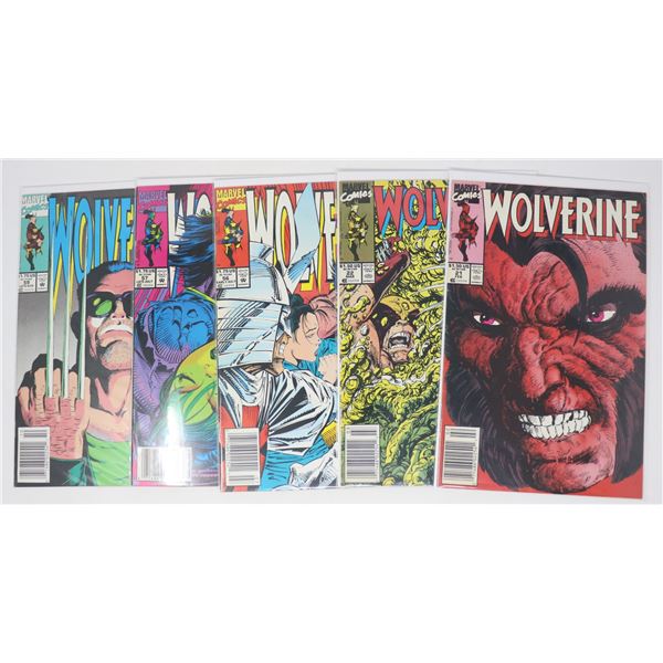 WOLVERINE COMICS --- 5 ISSUES