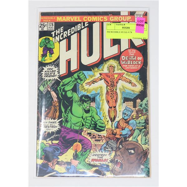 INCREDIBLE HULK #178