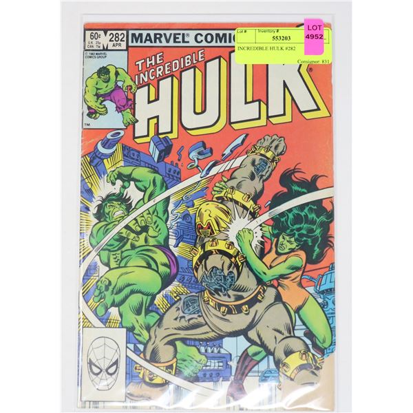 INCREDIBLE HULK #282