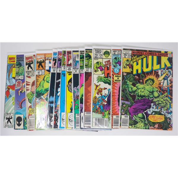 INCREDIBLE HULK COMICS --- 14 ISSUES