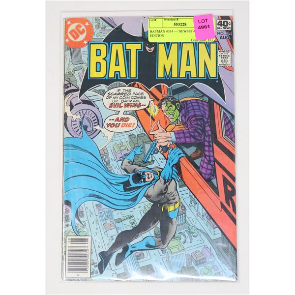 BATMAN #314 --- NEWSSTAND EDITION
