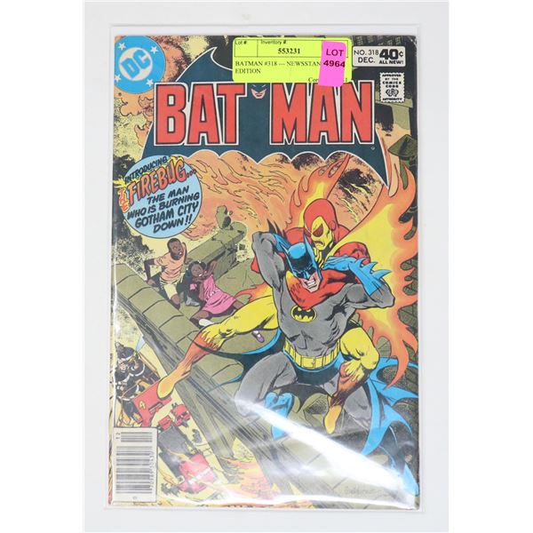 BATMAN #318 --- NEWSSTAND EDITION