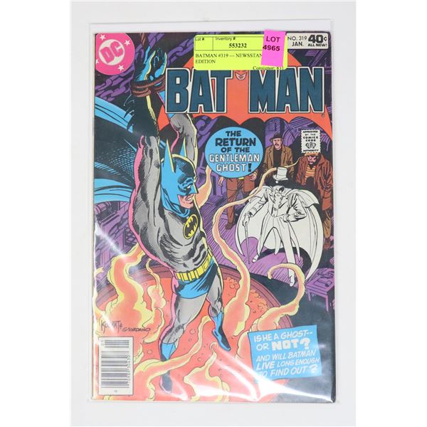 BATMAN #319 --- NEWSSTAND EDITION