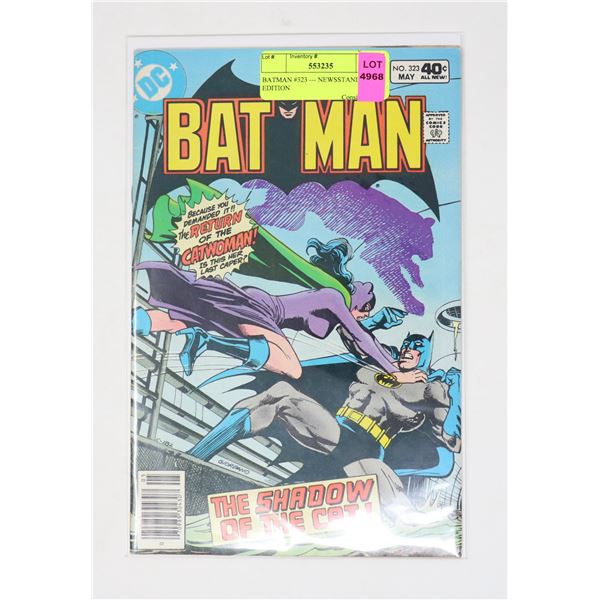 BATMAN #323 --- NEWSSTAND EDITION