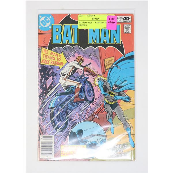 BATMAN #326 --- NEWSSTAND EDITION